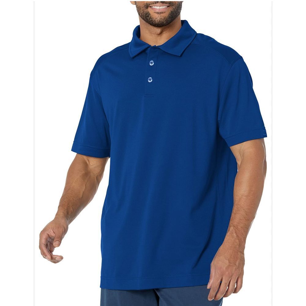 Men's Cutter & Buck Blue XL DryTec Tri-Blend Polo US Naval Academy NWT